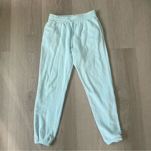 Oh Polly Sports Woman Size 4 Sky Blue Sweatpants Joggers 90s Mermaidcore Y2K